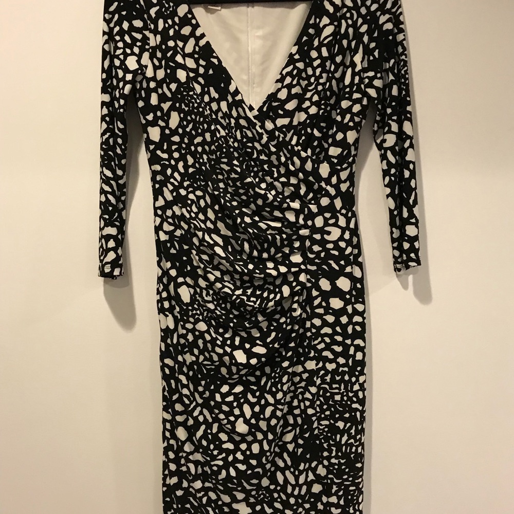 Anne Klein Black and White Shift Dress
